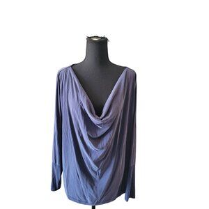 Soft Surroundings Deep Blue Cowl Neck Tunic